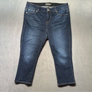 Torrid Bombshell Skinny Jeans Womens Plus Size 16 Blue Crop Stretch Denim